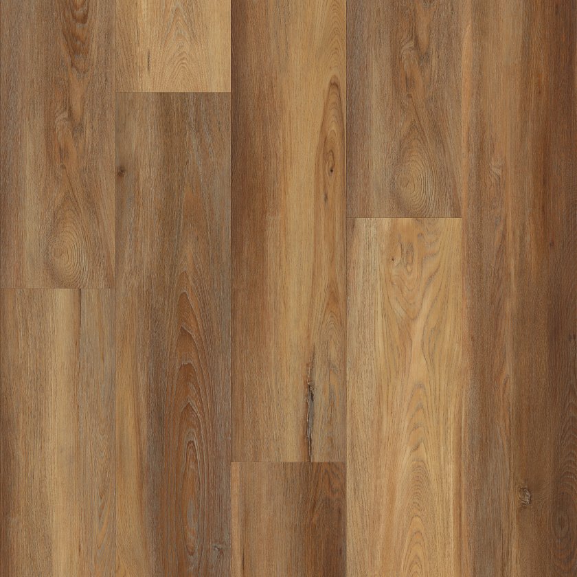 Wood-look luxury vinyl tile texture closeup